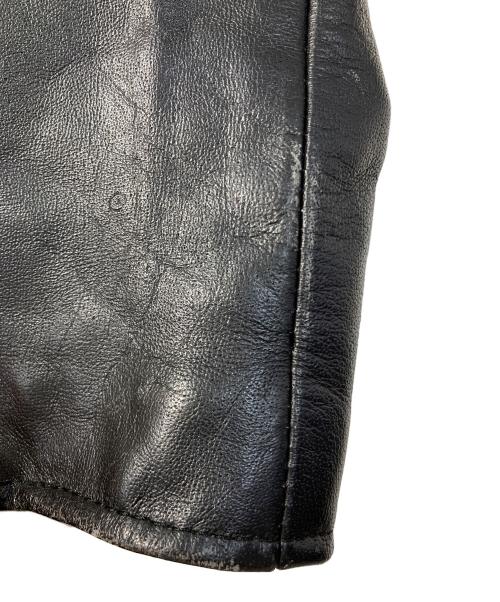 Lucky Leather Inc.（ラッキー・レザー・インク）Lucky Leather Inc. (ラッキー・レザー・インク) ダブルライダースジャケット ブラック サイズ:SIZE36の古着・服飾アイテム