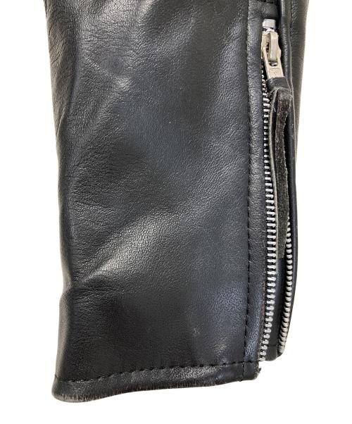 Lucky Leather Inc.（ラッキー・レザー・インク）Lucky Leather Inc. (ラッキー・レザー・インク) ダブルライダースジャケット ブラック サイズ:SIZE36の古着・服飾アイテム