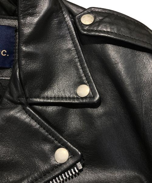 Lucky Leather Inc.（ラッキー・レザー・インク）Lucky Leather Inc. (ラッキー・レザー・インク) ダブルライダースジャケット ブラック サイズ:SIZE36の古着・服飾アイテム