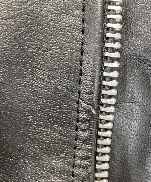 Lucky Leather Inc.（ラッキー・レザー・インク）Lucky Leather Inc. (ラッキー・レザー・インク) ダブルライダースジャケット ブラック サイズ:SIZE36の古着・服飾アイテム