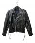 Lucky Leather Inc.（ラッキー・レザー・インク）の古着「ダブルライダースジャケット」｜ブラック