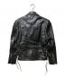 Lucky Leather Inc. (ラッキー・レザー・インク) ダブルライダースジャケット ブラック サイズ:SIZE36：12000円
