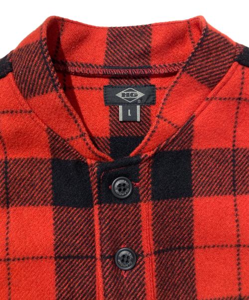 Hysteric Glamour（ヒステリックグラマー）Hysteric Glamour (ヒステリックグラマー) バッファーローチェックジャケット レッド サイズ:Lの古着・服飾アイテム