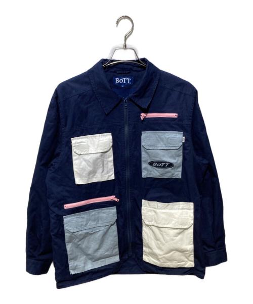 BoTT（ボット）BoTT (ボット) Multi Pocket Jacket ネイビー サイズ:Lの古着・服飾アイテム