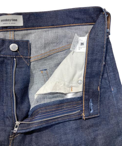 MONKEY TIME（モンキータイム）MONKEY TIME (モンキータイム) ロールアップデニムパンツ インディゴ サイズ:XLの古着・服飾アイテム