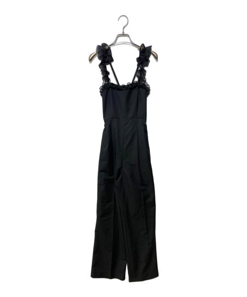 Ameri（アメリ）Ameri (アメリ) MEDI 2WAY FRILL ROMPERS ブラック サイズ:Sの古着・服飾アイテム