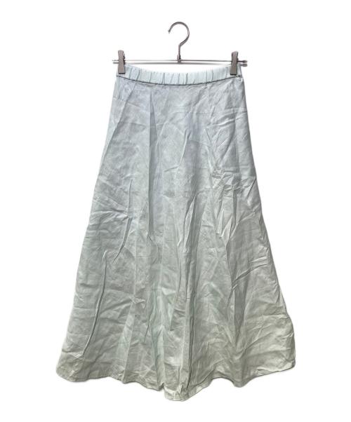NOLLEY'S（ノーリーズ）NOLLEY'S (ノーリーズ) リネンバイヤスマキシスカート ブルー サイズ:1の古着・服飾アイテム