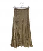 Plageプラージュ）の古着「Washable Fibrilフレアスカート」｜ブラウン