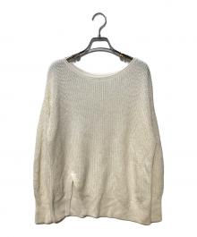 NOLLEY'S（ノーリーズ）の古着「片畦前スリットプルオーバー」｜ホワイト