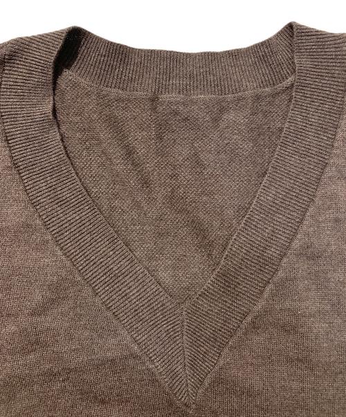 Plage（プラージュ）Plage (プラージュ) CASH TOUCH Flare V プルオーバー ブラウン サイズ:FREEの古着・服飾アイテム