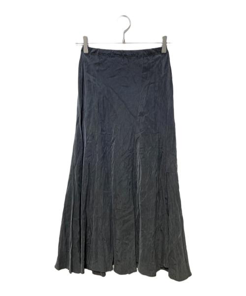 Plage（プラージュ）Plage (プラージュ) Washable Fibril ギャザーロングスカート8 グレー サイズ:Ｓの古着・服飾アイテム