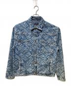 VERSACE JEANS COUTUREヴェルサーチ ジーンズクチュール）の古着「モノグラムデニムジャケット」｜インディゴ