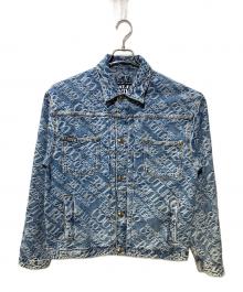VERSACE JEANS COUTURE（ヴェルサーチ ジーンズクチュール）の古着「モノグラムデニムジャケット」｜インディゴ