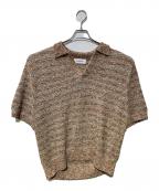 reverveリバーブ）の古着「POLO SKIPPER KNIT」｜ベージュ