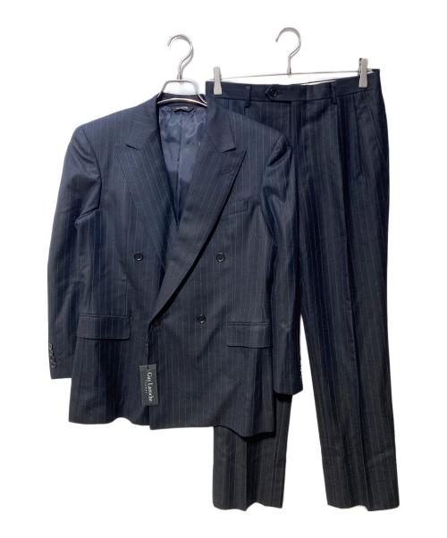 Guy Laroche（ギラロッシュ）Guy Laroche (ギラロッシュ) ピークドラペルダブルジャケット&スラックス ブラック サイズ:SIZE　94A5の古着・服飾アイテム