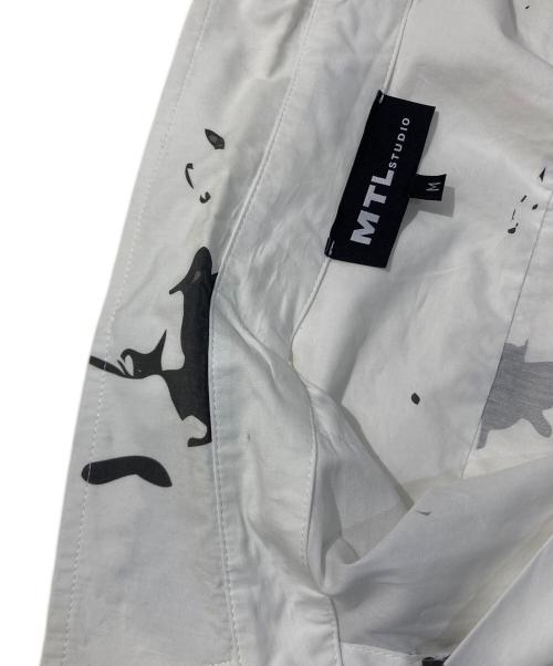 MTL STUDIO（エムティーエル・スタジオ）MTL STUDIO (エムティーエル・スタジオ) デザインプリントシャツ ホワイト サイズ:Ⅿの古着・服飾アイテム