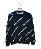 DIESELディーゼル）の古着「総柄サイドジップニット」｜ブラック