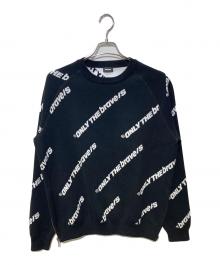 DIESEL（ディーゼル）の古着「総柄サイドジップニット」｜ブラック