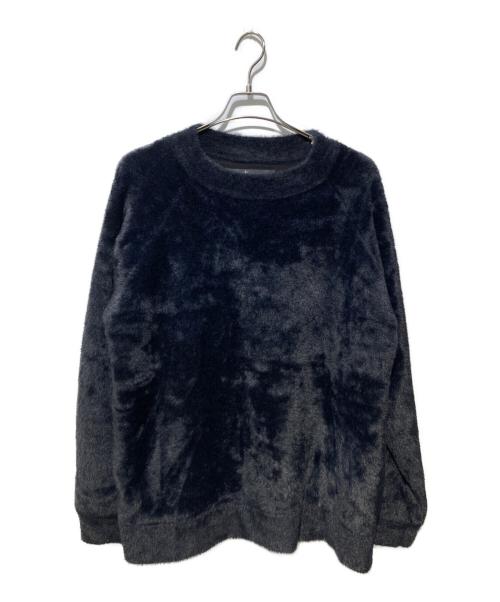 NO ID.（ノーアイディー）NO ID. (ノーアイディー) シャギーニット ブラック サイズ:Mの古着・服飾アイテム