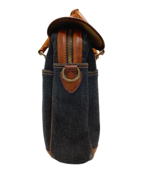 RRL（ダブルアールエル）RRL (ダブルアールエル) デニム&レザーハンドバッグ インディゴの古着・服飾アイテム