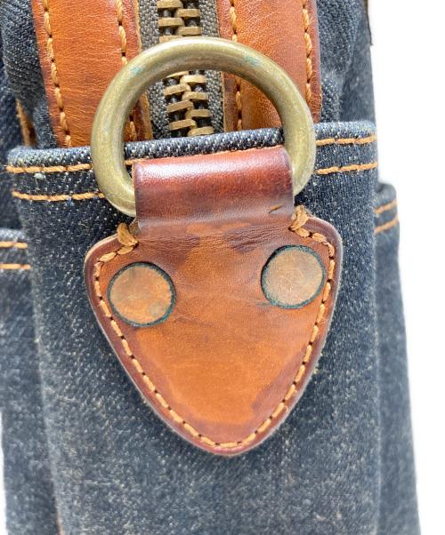 RRL（ダブルアールエル）RRL (ダブルアールエル) デニム&レザーハンドバッグ インディゴの古着・服飾アイテム