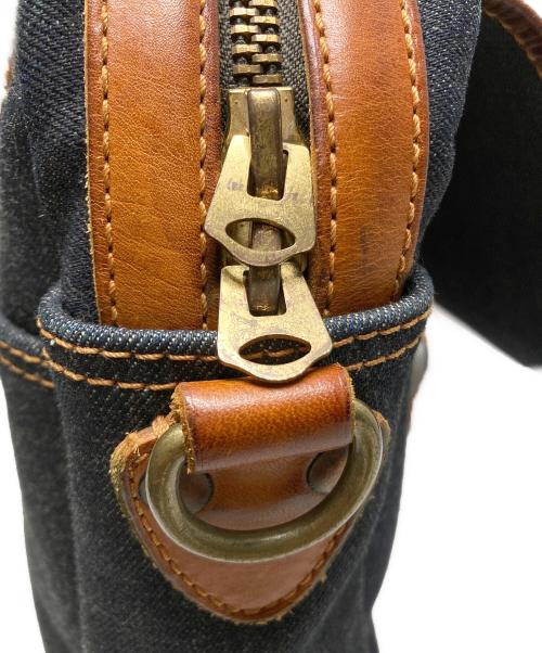 RRL（ダブルアールエル）RRL (ダブルアールエル) デニム&レザーハンドバッグ インディゴの古着・服飾アイテム