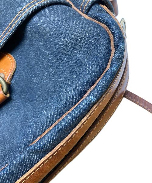 RRL（ダブルアールエル）RRL (ダブルアールエル) デニム&レザーハンドバッグ インディゴの古着・服飾アイテム