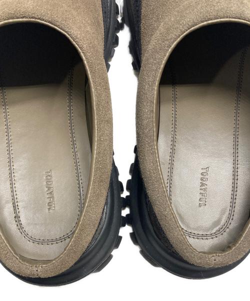 TODAYFUL（トゥデイフル）TODAYFUL (トゥデイフル) Vibramsole Leather Sabot ブラウン サイズ:23の古着・服飾アイテム