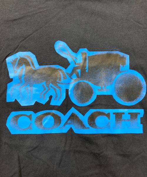 COACH（コーチ）COACH (コーチ) プリントTシャツ ネイビー サイズ:Sの古着・服飾アイテム