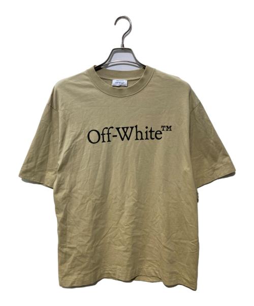 OFFWHITE（オフホワイト）OFFWHITE (オフホワイト) プリントTシャツ ベージュ サイズ:Mの古着・服飾アイテム