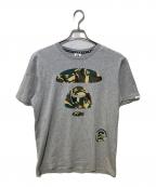 Aape BY A BATHING APEエーエイプ バイ アベイシングエイプ）の古着「プリントTシャツ」｜グレー