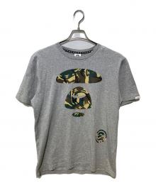 Aape BY A BATHING APE（エーエイプ バイ アベイシングエイプ）の古着「プリントTシャツ」｜グレー