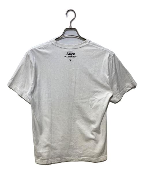 Aape BY A BATHING APE（エーエイプ バイ アベイシングエイプ）AAPE BY A BATHING APE (エーエイプ バイ アベイシングエイプ) プリントTシャツ ホワイト サイズ:Lの古着・服飾アイテム