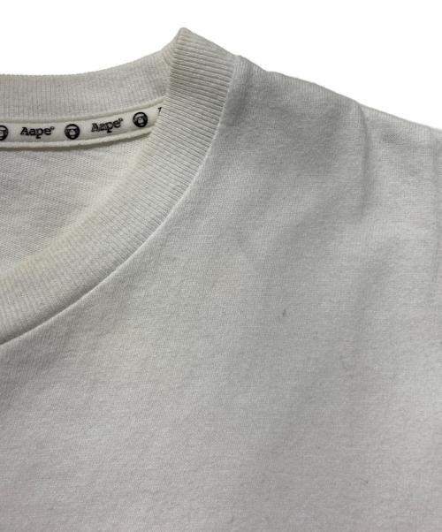 Aape BY A BATHING APE（エーエイプ バイ アベイシングエイプ）AAPE BY A BATHING APE (エーエイプ バイ アベイシングエイプ) プリントTシャツ ホワイト サイズ:Lの古着・服飾アイテム