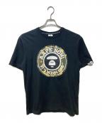 Aape BY A BATHING APEエーエイプ バイ アベイシングエイプ）の古着「プリントTシャツ」｜ブラック