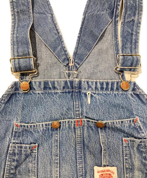 round house（ラウンドハウス）round house (ラウンドハウス) HEAVY DUTY DUCK BIB OVERALLS インディゴ サイズ:54×30の古着・服飾アイテム