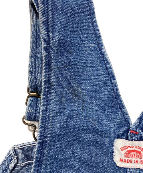 round house（ラウンドハウス）round house (ラウンドハウス) HEAVY DUTY DUCK BIB OVERALLS インディゴ サイズ:54×30の古着・服飾アイテム