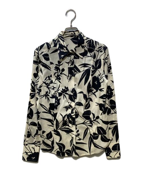 ETRO（エトロ）ETRO (エトロ) 総柄シャツ ホワイト×ブラック サイズ:SIZE 44の古着・服飾アイテム