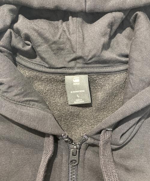 G-STAR RAW（ジースターロゥ）G-STAR RAW (ジースターロゥ) Poster Back Graphic Loose Hoodie Jacket ブラック サイズ:Lの古着・服飾アイテム