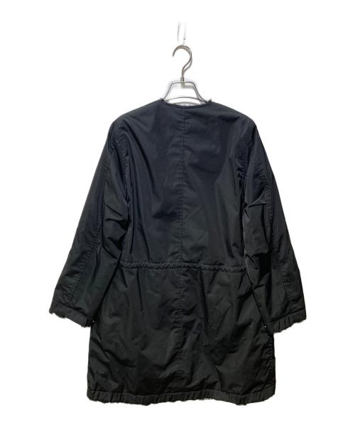 MACPHEE（マカフィー）MACPHEE (マカフィー) ポリエステルツイルリバーシブルロングコート ブラック サイズ:36の古着・服飾アイテム