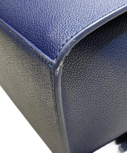 CHARLES & KEITH（チャールズアンドキース）CHARLES & KEITH (チャールズアンドキース) クラシックダブルハンドルトートバッグ ネイビーの古着・服飾アイテム