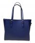CHARLES & KEITH (チャールズアンドキース) クラシックダブルハンドルトートバッグ ネイビー：4500円