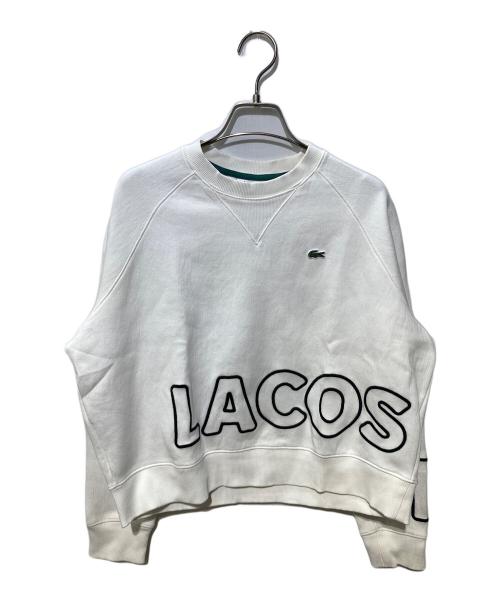 LACOSTE LIVE（ラコステライブ）LACOSTE LIVE (ラコステライブ) スウェット ホワイト サイズ:38の古着・服飾アイテム