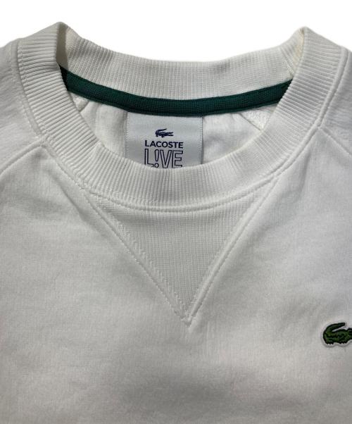 LACOSTE LIVE（ラコステライブ）LACOSTE LIVE (ラコステライブ) スウェット ホワイト サイズ:38の古着・服飾アイテム