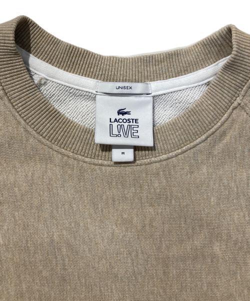 LACOSTE LIVE（ラコステライブ）LACOSTE LIVE (ラコステライブ) スウェット ベージュ サイズ:Mの古着・服飾アイテム