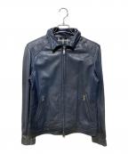 BURBERRY BLACK LABELバーバリーブラックレーベル）の古着「ラムレザージャケット」｜グレー
