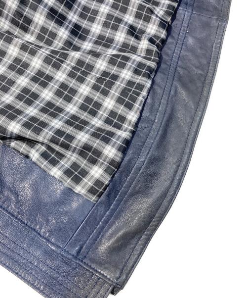 BURBERRY BLACK LABEL（バーバリーブラックレーベル）BURBERRY BLACK LABEL (バーバリーブラックレーベル) ラムレザージャケット グレー サイズ:Lの古着・服飾アイテム
