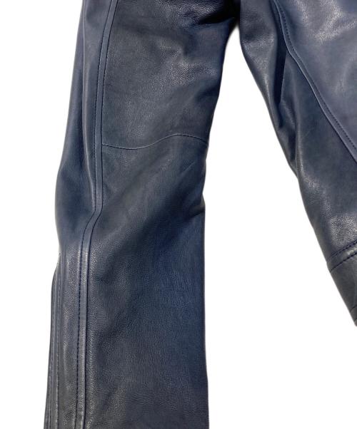 BURBERRY BLACK LABEL（バーバリーブラックレーベル）BURBERRY BLACK LABEL (バーバリーブラックレーベル) ラムレザージャケット グレー サイズ:Lの古着・服飾アイテム