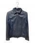 BURBERRY BLACK LABEL（バーバリーブラックレーベル）の古着「ラムレザージャケット」｜グレー