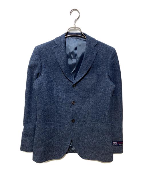 THE SUIT COMPANY（ザ・スーツカンパニー）THE SUIT COMPANY (ザ・スーツカンパニー) ウールツイードテーラードジャケット ネイビー サイズ:170cm-6dropの古着・服飾アイテム